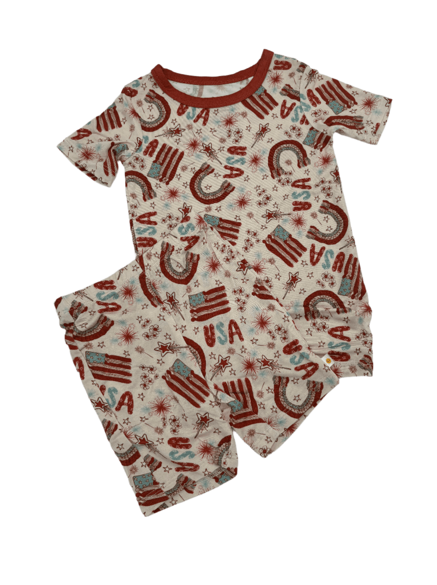 Boho Fourth of July 2-Piece Shorts Set