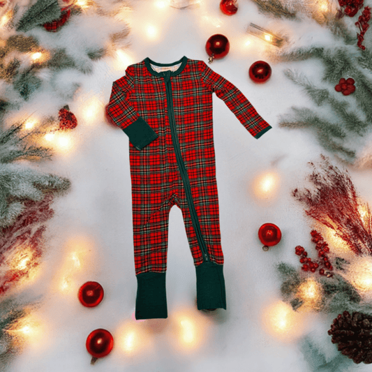 Classic Christmas Plaid Zippy