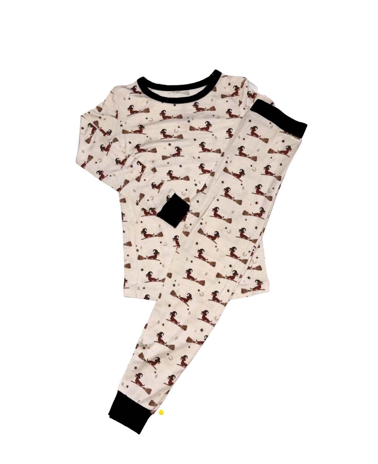 bamboo, pajamas, wiener dogs, halloween, sleepwear, kids bamboo pajamas