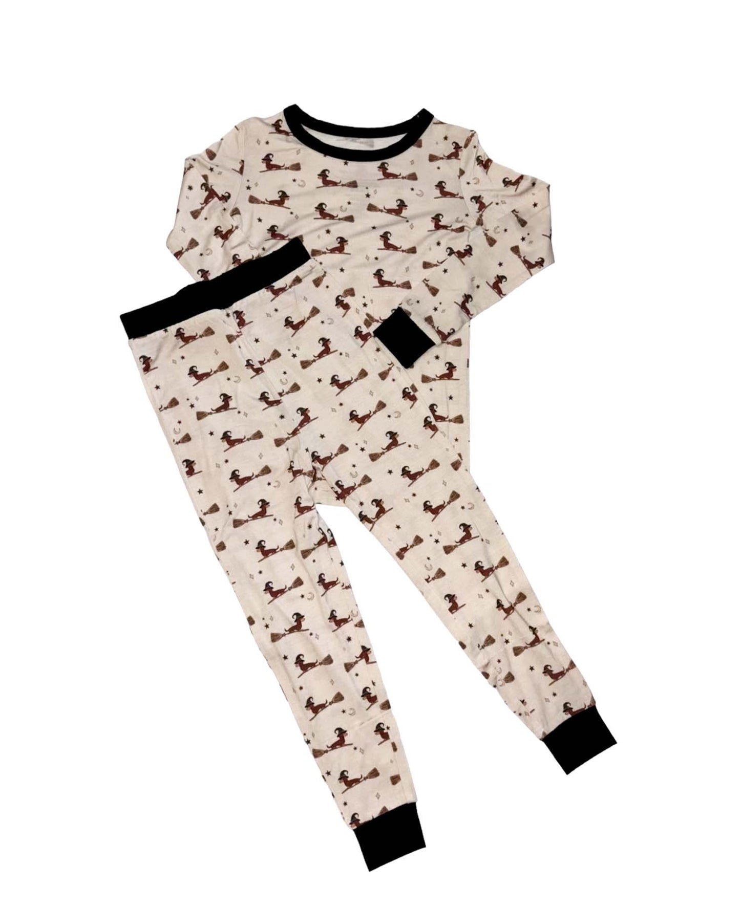 bamboo, pajamas, wiener dogs, halloween, sleepwear, kids bamboo pajamas