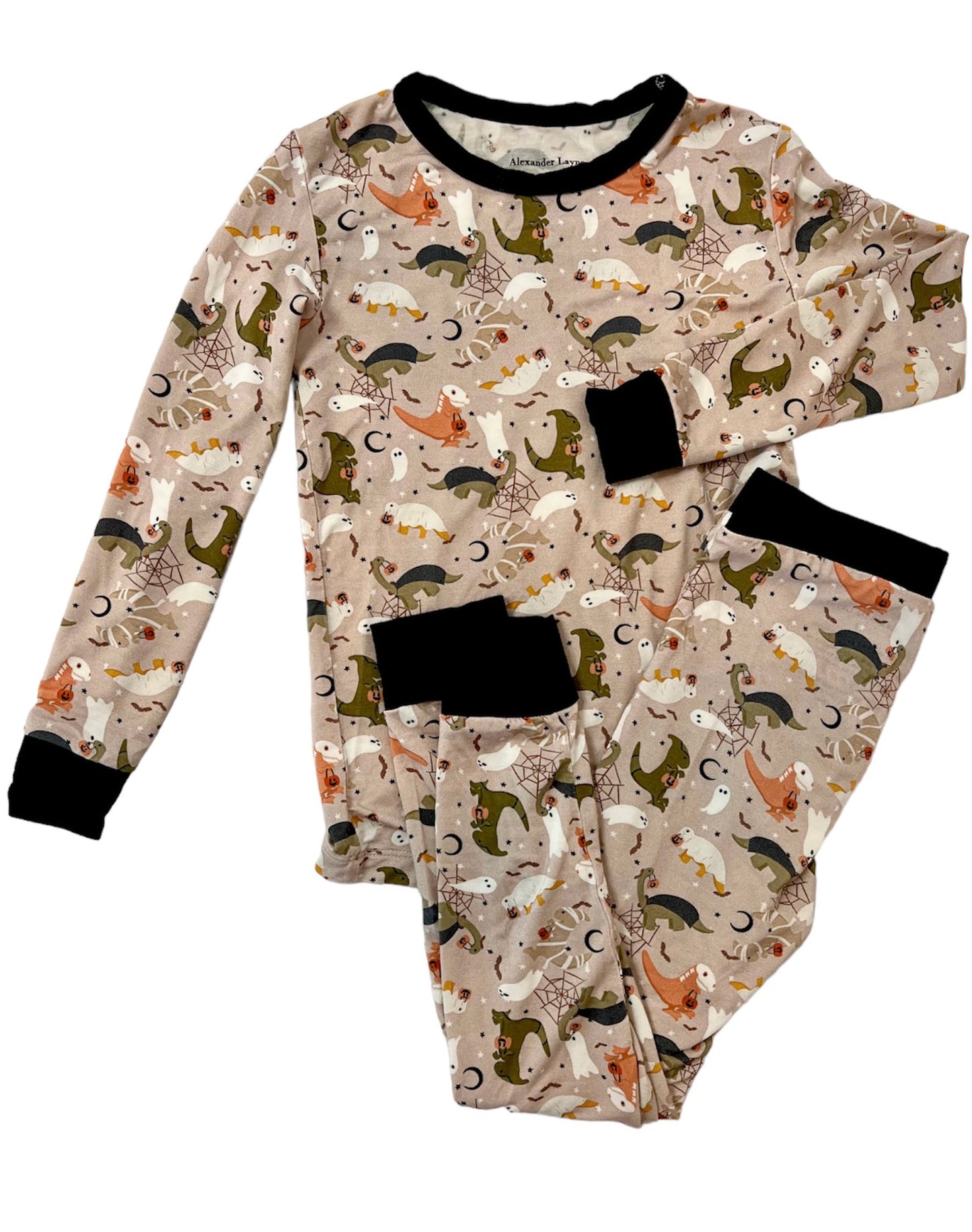 bamboo, pajamas, sleepwear, halloween, dinos, dinosaurs, kids bamboo pajamas