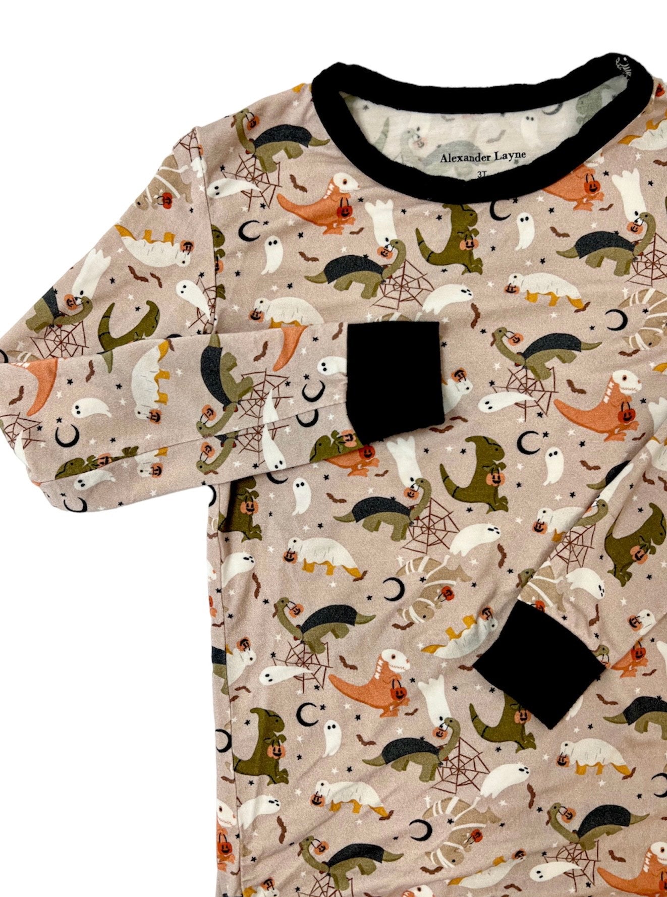 bamboo, pajamas, sleepwear, halloween, dinos, dinosaurs, kids bamboo pajamas